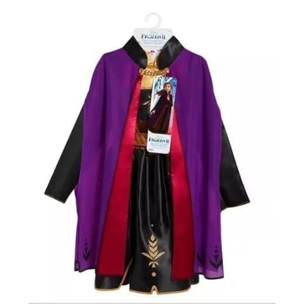 NEW Disney's Frozen 2 Anna Adventure Dress 2pc Dress and Cape Halloween Costume - Picture 6 of 10